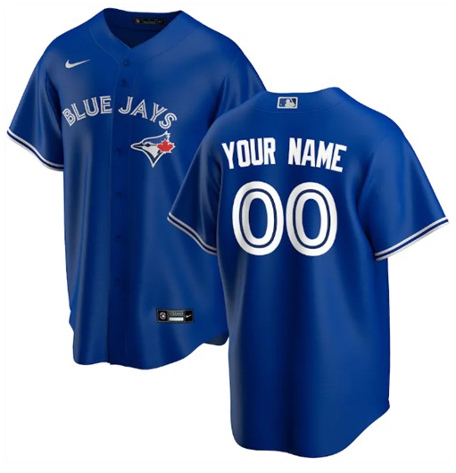 Youth Toronto Blue Jays ACTIVE PLAYER Custom Blue Stitched Jersey